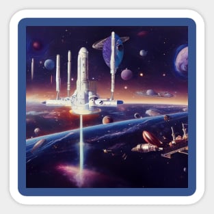 Interplanetary Spaceport Sticker